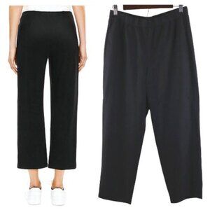 Eileen Fisher Women Size XS Black Tencel Pullon Ankle Trouser Pant Pocket